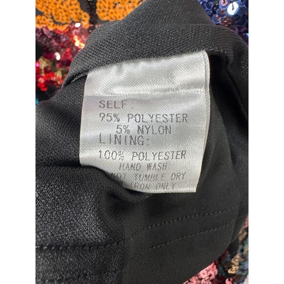 Ivy City Co. NWT Women’s Multicolor Sequin Puff Sleeve Holiday Midi Dress Small - Picture 5 of 6